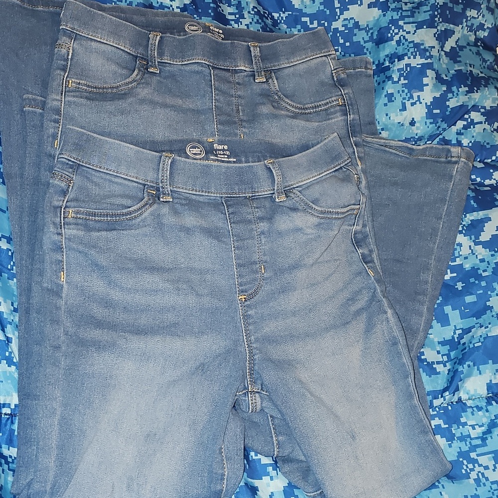 2 Wonder Nation Blue Flare  Girls Jeans